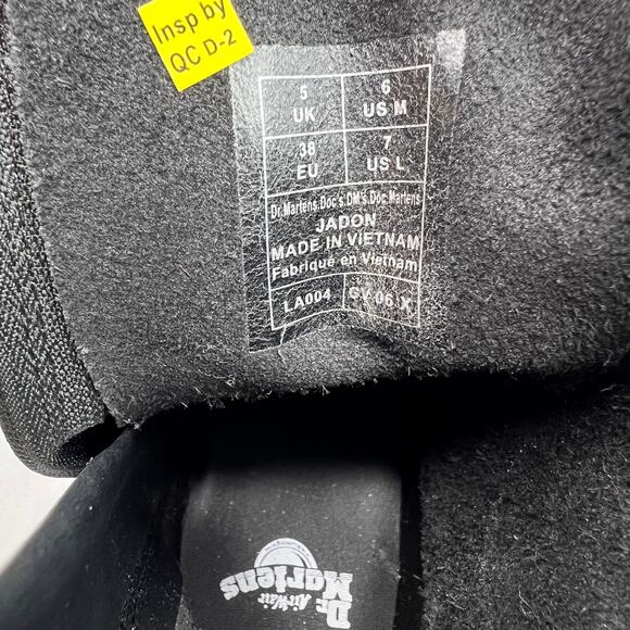 Dr. Martens Black Leopard Jadon Boots 7/38 - Picture 7 of 11